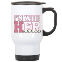 Im With Her Kamala Harris 2024 President Vote Stainless Steel Travel Mug