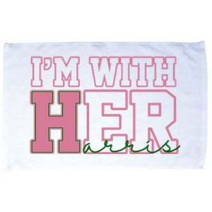 Im With Her Kamala Harris 2024 President Vote Microfiber Hand Towel