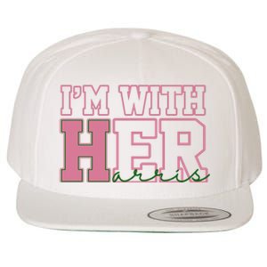 Im With Her Kamala Harris 2024 President Vote Wool Snapback Cap