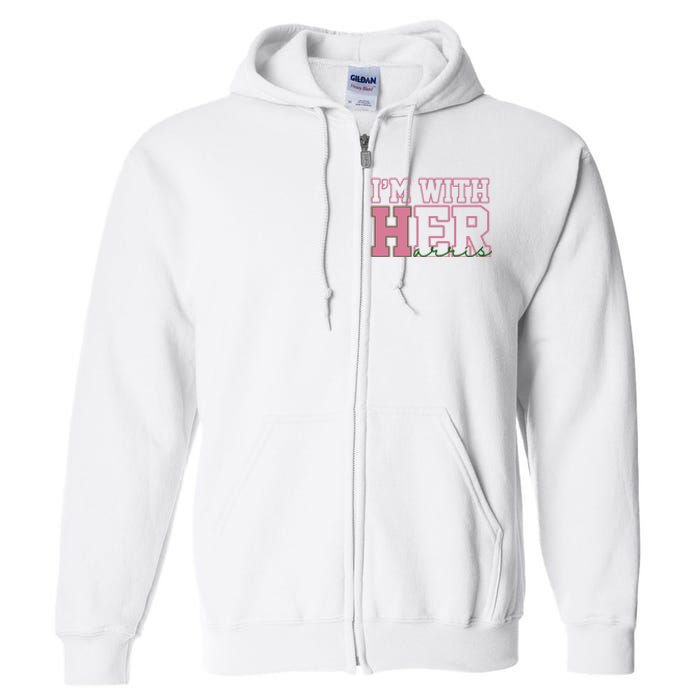 Im With Her Kamala Harris 2024 President Vote Full Zip Hoodie