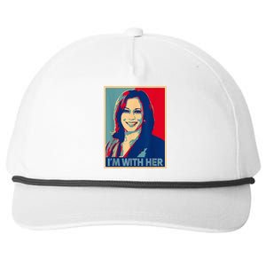 IM With Her Kamala Vote For 2024 President Kamalaharris Snapback Five-Panel Rope Hat