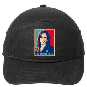 IM With Her Kamala Vote For 2024 President Kamalaharris 7-Panel Snapback Hat