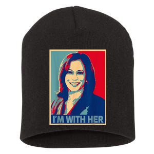 IM With Her Kamala Vote For 2024 President Kamalaharris Short Acrylic Beanie