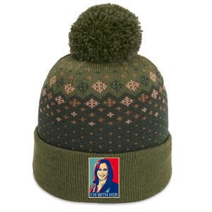 IM With Her Kamala Vote For 2024 President Kamalaharris The Baniff Cuffed Pom Beanie