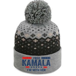 IM With Her Kamala Vote For 2024 President Kamalaharris The Baniff Cuffed Pom Beanie