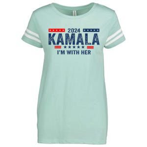 IM With Her Kamala Vote For 2024 President Kamalaharris Enza Ladies Jersey Football T-Shirt