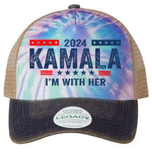 IM With Her Kamala Vote For 2024 President Kamalaharris Legacy Tie Dye Trucker Hat