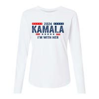 IM With Her Kamala Vote For 2024 President Kamalaharris Womens Cotton Relaxed Long Sleeve T-Shirt