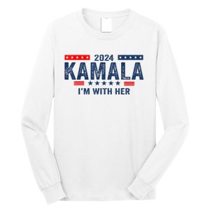 IM With Her Kamala Vote For 2024 President Kamalaharris Long Sleeve Shirt