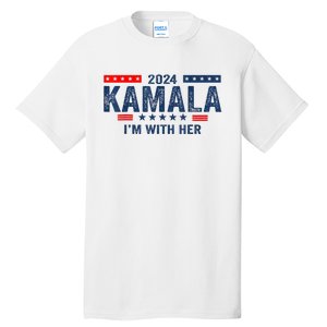 IM With Her Kamala Vote For 2024 President Kamalaharris Tall T-Shirt