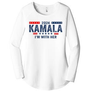 IM With Her Kamala Vote For 2024 President Kamalaharris Women's Perfect Tri Tunic Long Sleeve Shirt