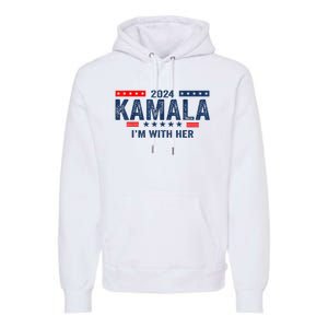 IM With Her Kamala Vote For 2024 President Kamalaharris Premium Hoodie