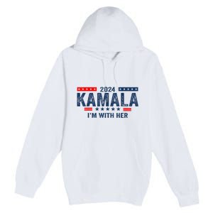 IM With Her Kamala Vote For 2024 President Kamalaharris Premium Pullover Hoodie