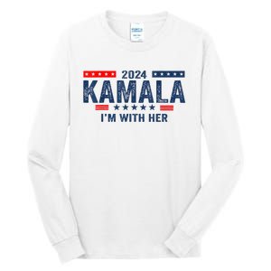 IM With Her Kamala Vote For 2024 President Kamalaharris Tall Long Sleeve T-Shirt