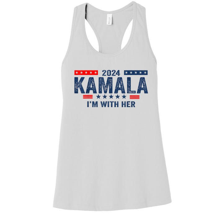 IM With Her Kamala Vote For 2024 President Kamalaharris Women's Racerback Tank