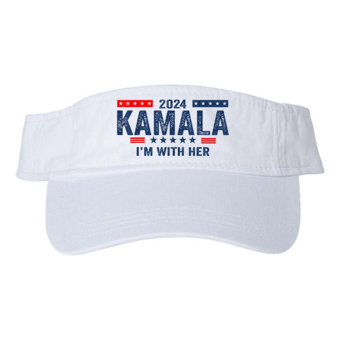 IM With Her Kamala Vote For 2024 President Kamalaharris Valucap Bio-Washed Visor