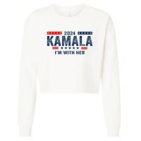 IM With Her Kamala Vote For 2024 President Kamalaharris Cropped Pullover Crew