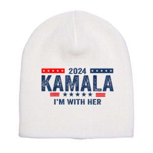 IM With Her Kamala Vote For 2024 President Kamalaharris Short Acrylic Beanie