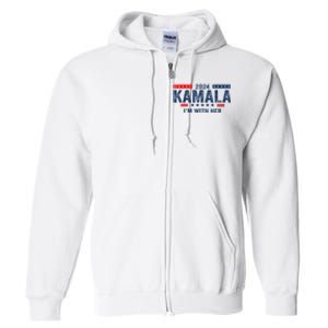 IM With Her Kamala Vote For 2024 President Kamalaharris Full Zip Hoodie