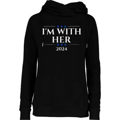 IM With Her Kamala Womens Funnel Neck Pullover Hood