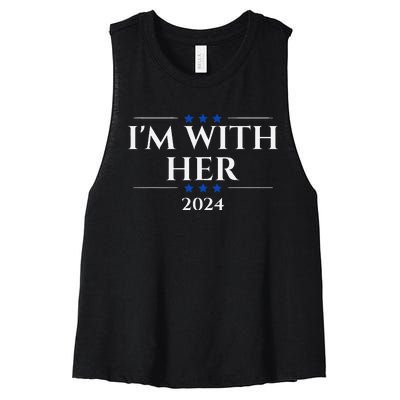 IM With Her Kamala Women's Racerback Cropped Tank