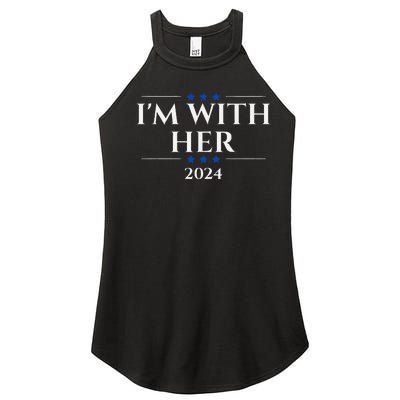 IM With Her Kamala Women’s Perfect Tri Rocker Tank