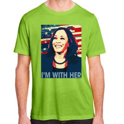 IM With Her Black History Is American History Adult ChromaSoft Performance T-Shirt