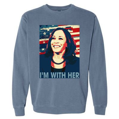 IM With Her Black History Is American History Garment-Dyed Sweatshirt