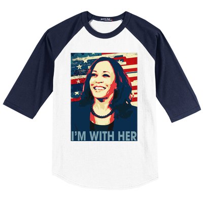 IM With Her Black History Is American History Baseball Sleeve Shirt