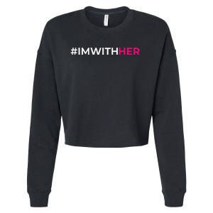 IM With Her Kamala Harris 2024 Cropped Pullover Crew