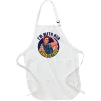 IM With Her Kamala 2024 Retro Rosie Art Full-Length Apron With Pockets