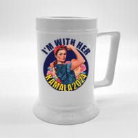 IM With Her Kamala 2024 Retro Rosie Art Beer Stein