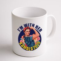 IM With Her Kamala 2024 Retro Rosie Art Coffee Mug