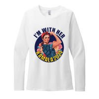 IM With Her Kamala 2024 Retro Rosie Art Womens CVC Long Sleeve Shirt