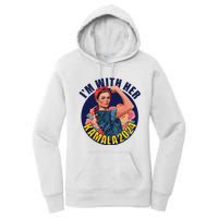 IM With Her Kamala 2024 Retro Rosie Art Women's Pullover Hoodie