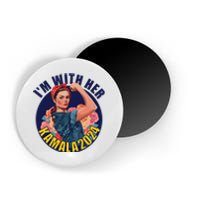 IM With Her Kamala 2024 Retro Rosie Art Magnet