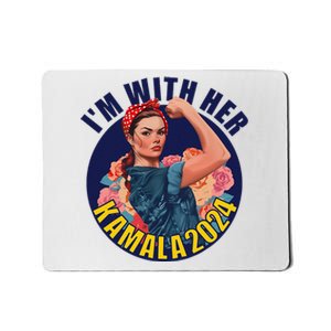 IM With Her Kamala 2024 Retro Rosie Art Mousepad