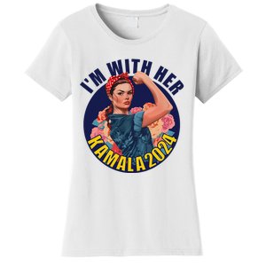 IM With Her Kamala 2024 Retro Rosie Art Women's T-Shirt