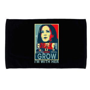 IM With Her Kamala Vote For 2024 President Kamalaharris Microfiber Hand Towel