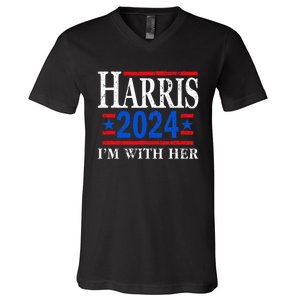 IM With Her Kamala Vote For 2024 President Kamala Harris V-Neck T-Shirt