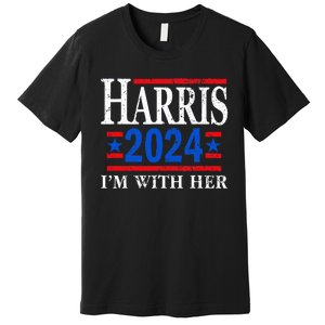 IM With Her Kamala Vote For 2024 President Kamala Harris Premium T-Shirt