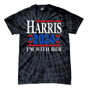 IM With Her Kamala Vote For 2024 President Kamala Harris Tie-Dye T-Shirt