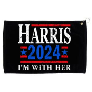 IM With Her Kamala Vote For 2024 President Kamala Harris Grommeted Golf Towel