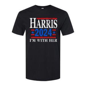 IM With Her Kamala Vote For 2024 President Kamala Harris Softstyle CVC T-Shirt