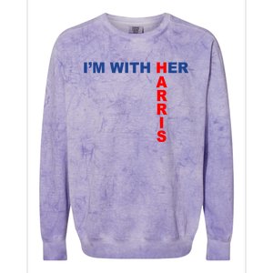 IM With Her Kamala 2024 Colorblast Crewneck Sweatshirt