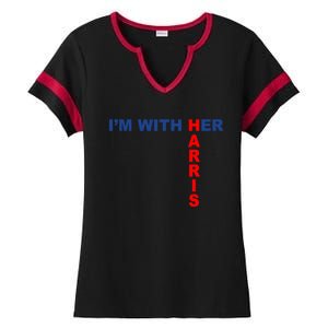 IM With Her Kamala 2024 Ladies Halftime Notch Neck Tee