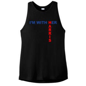 IM With Her Kamala 2024 Ladies PosiCharge Tri-Blend Wicking Tank