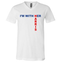 IM With Her Kamala 2024 V-Neck T-Shirt