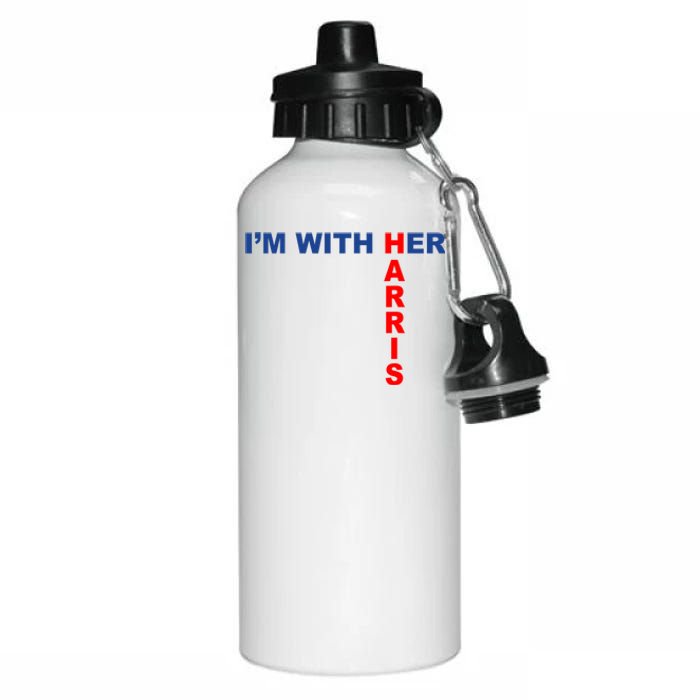 IM With Her Kamala 2024 Aluminum Water Bottle