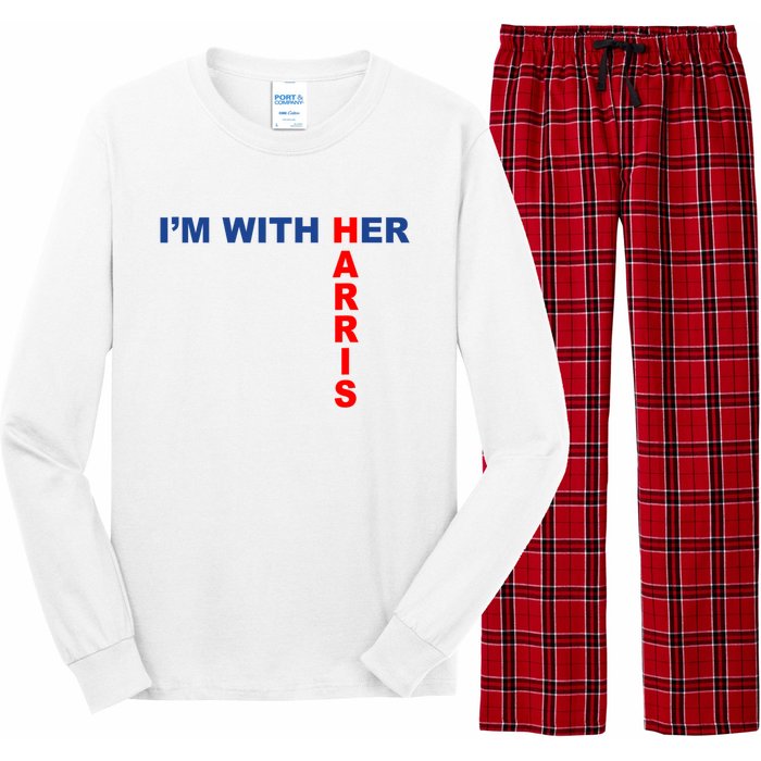 IM With Her Kamala 2024 Long Sleeve Pajama Set